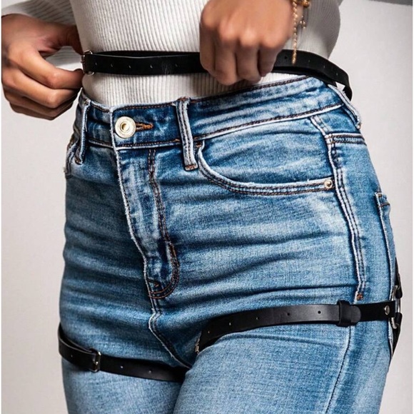 PU Leather Bottoms Harness Belt Accessory - Picture 2 of 8